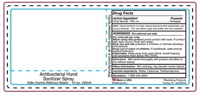 Antibacterial Hand Sanitizer Spray